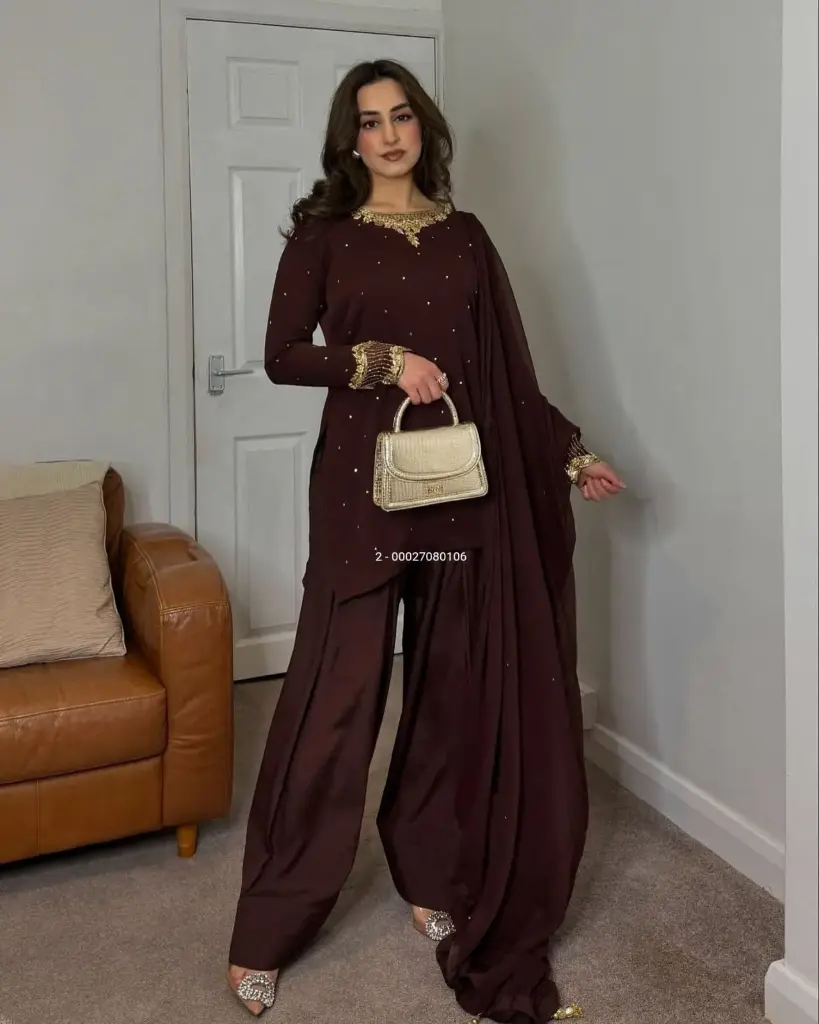 Trending Faux Georgette Farsi salwar Suit