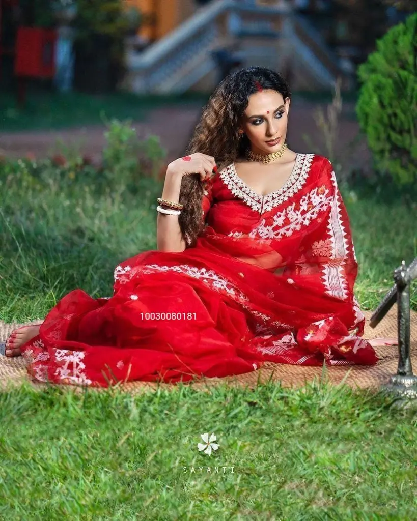 Premium Heavy Soft Organza Saree with Blouse Piece 