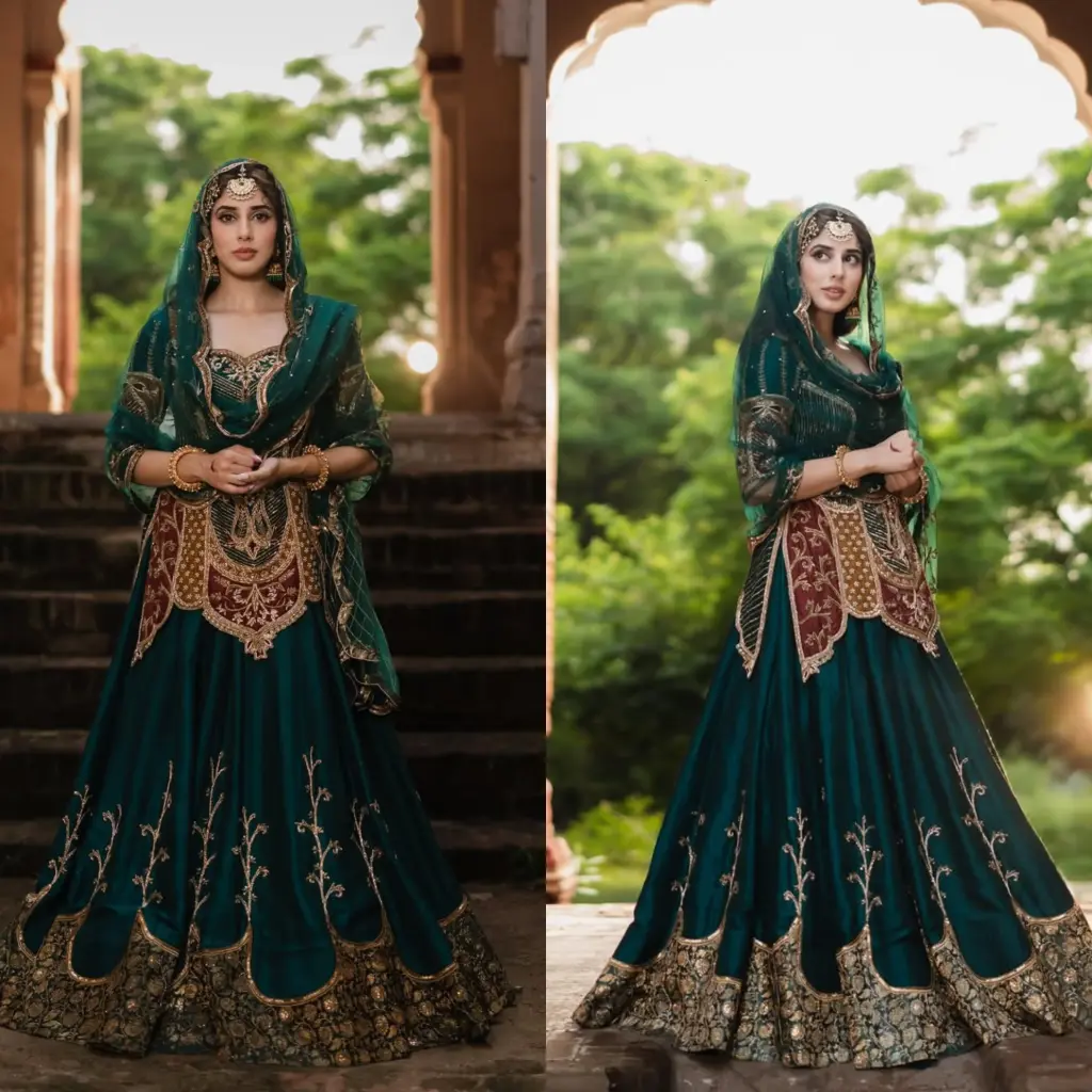 Fully Stitched Partywear Lehenga Choli Set with Dupatta