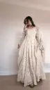 Designer Partywear Anarkali gown with Dupatta & Pant