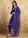 Festive Wear Chanderi Silk Kurti Dupatta And Bottom Set