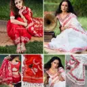 Premium Heavy Soft Organza Saree with Blouse Piece 