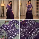 Party Wear Lehenga With Stitched Blouse & Dupatta