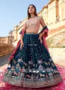 Faux Georgette Silk Traditional Lehenga Choli with Dupatta
