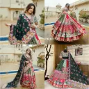 Heavy Muslin Cotton Beautiful Digital Print & Real Mirror Work Lehenga Choli