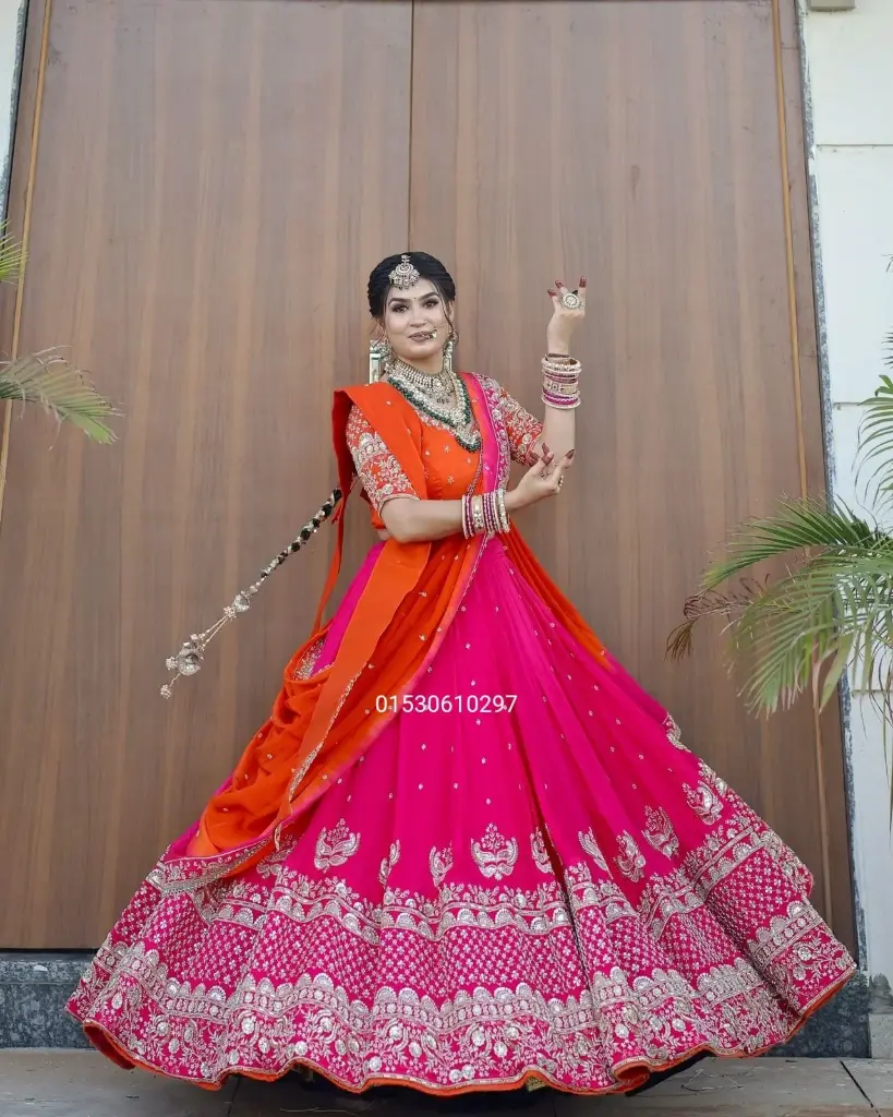 Faux Georgette Thread With Sequence Designer Lehenga Choli With Dupatta
