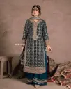 Heavy Georgette With Beautiful Sequins Embroidery Work Kurta Set