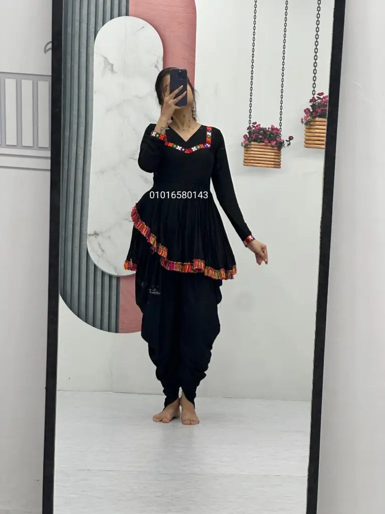 Navratri Special Black Dhoti-Kediya Set