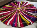 Navratri Multicolor 6 mtr Flair lehenga with canvas