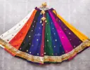 New Mirror Foil Work Multicolor Chaniya 