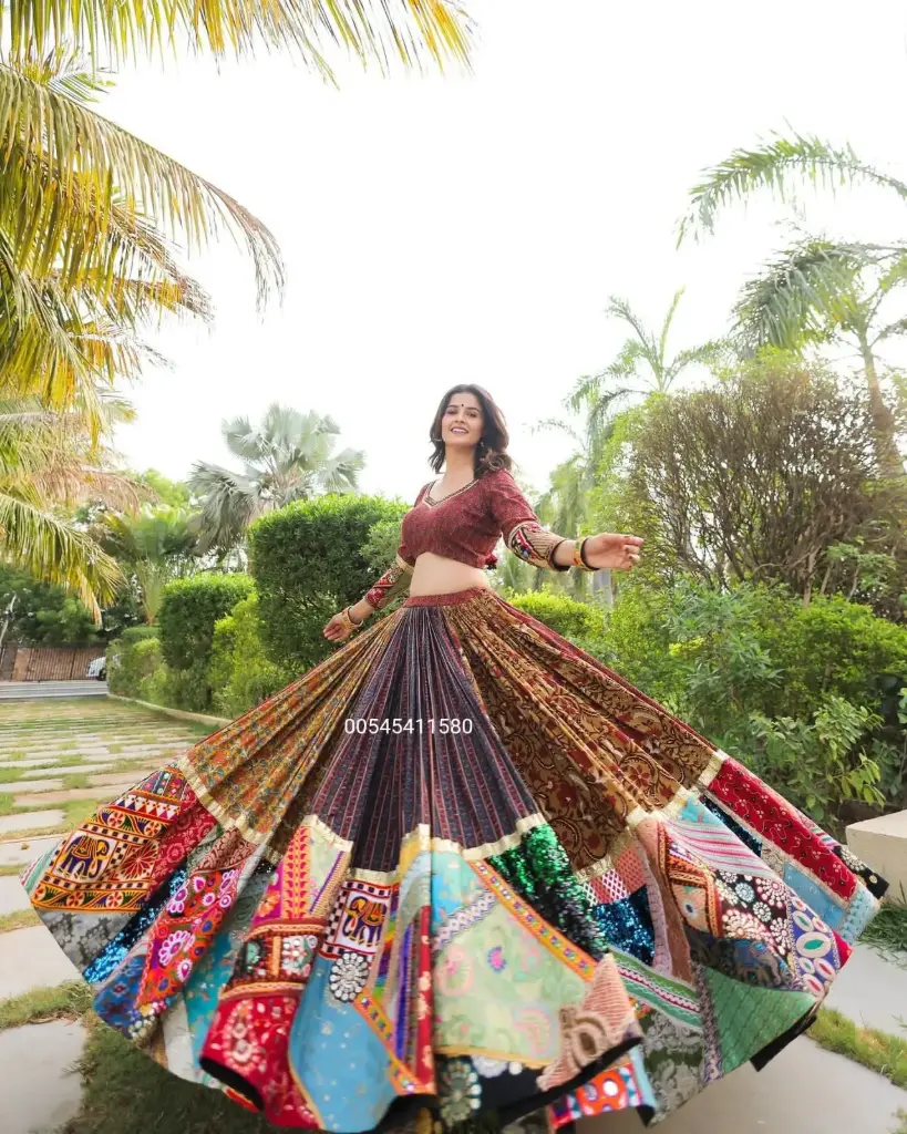 Navratri Special  Real Mirror work Chaniya Choli Collection