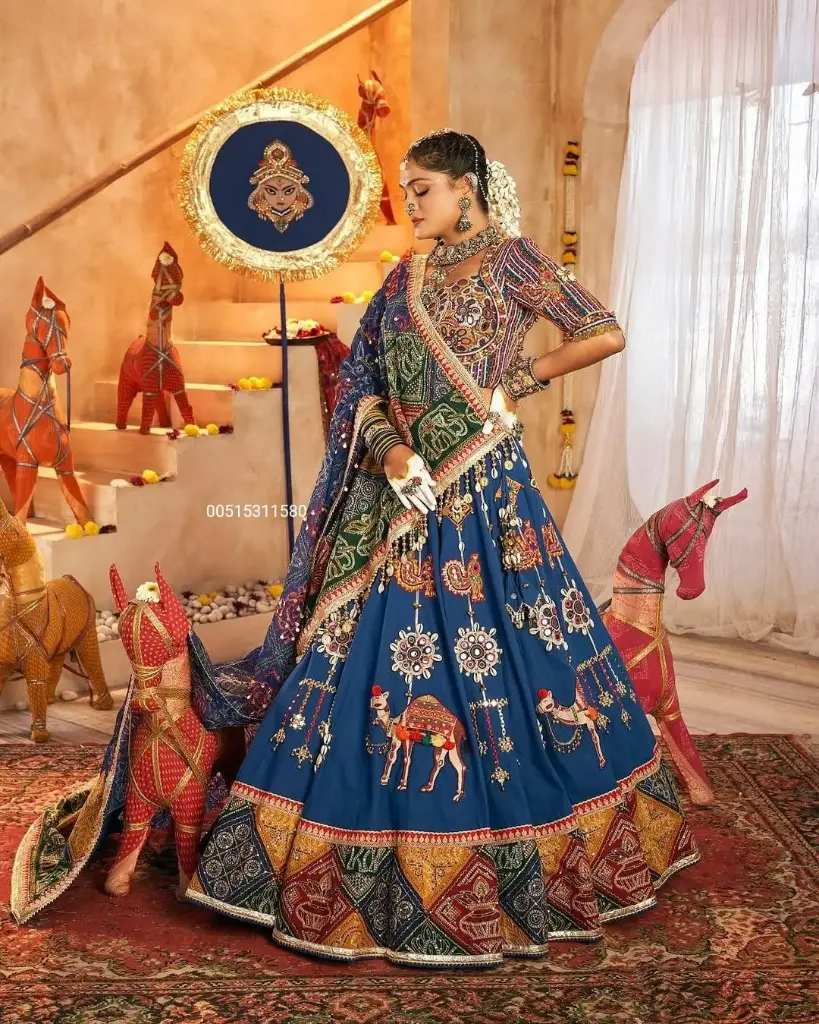 Heavy Muslin Cotton  Navratri Special Chaniya Choli