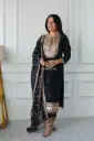 Designer Party Wear Top And Pant With Fancy Dupatta And Embroidery Work