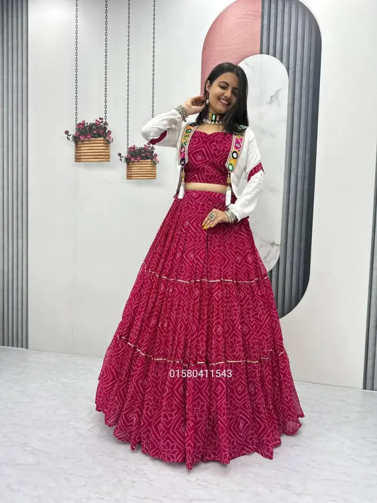 Navratri Special Ready to Wear Lehenga Choli With Jacket