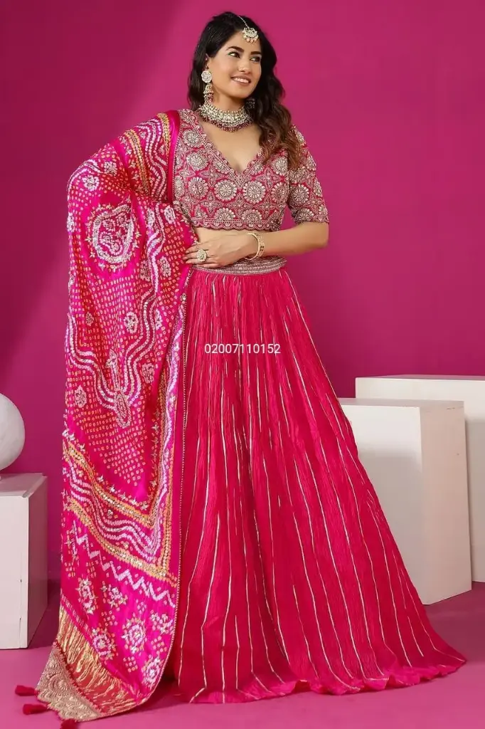 Embroidery Work Digital Print Ready to Wear Lehenga Choli