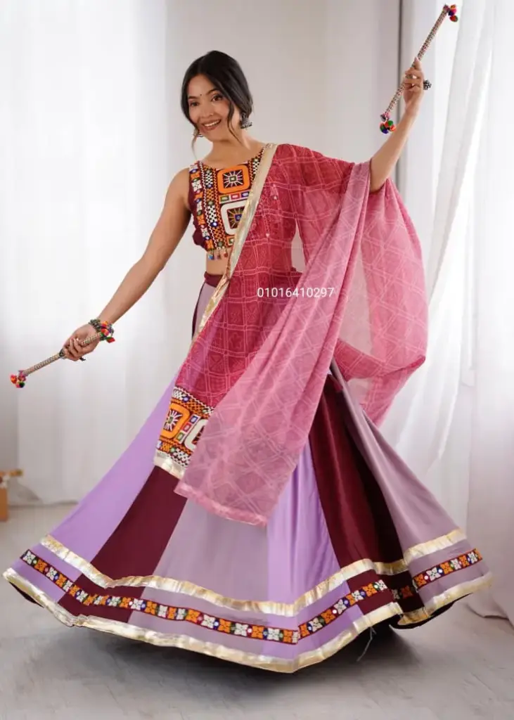 Heavy Rayon Ready to Wear Navratri Lehenga Choli with Dupatta