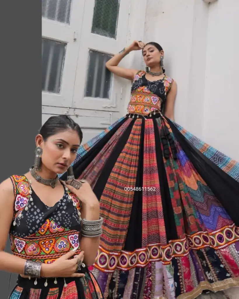 Gamthi Embroidered & Embellished Work Navratri Lehenga Choli Collection
