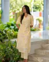Cotton Slub Kurti with matching pants