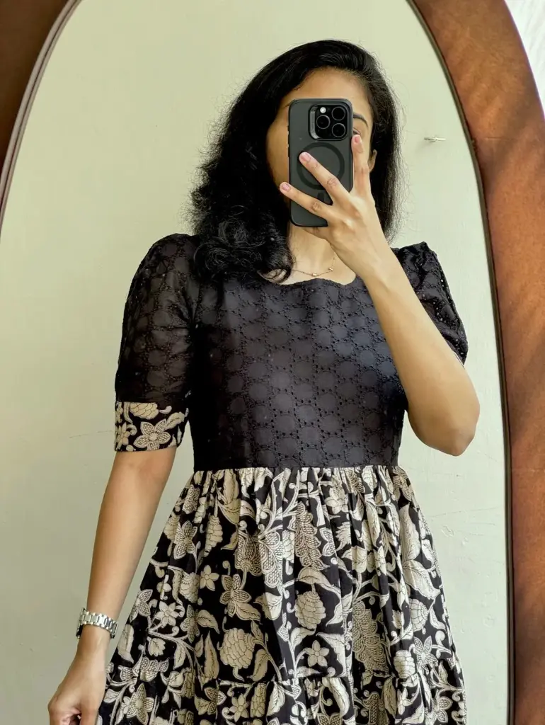 Western style Maslin cotton Frock for Woman