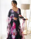 Party Wear Look Organza Taby Silk Gown With Dupatta