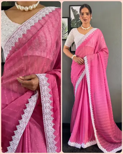 Soft Solo Fabric Lining Saree with Blouse Piece 