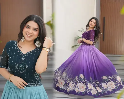 Premium Partywear Designer Gown