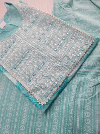 Daily wear Cotton Kurti Pant Set 