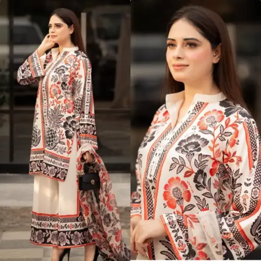 Designer Party Wear Look Pure American crape top with plazo with Dupatta set