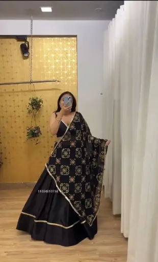 Premium Malai Satin Silk Trending  Lehenga Collection