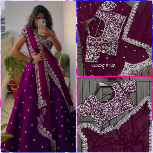 Apple Organza New Designer Ready to Wear  Lehenga choli 