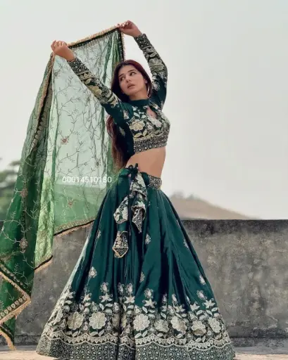 Ready to Wear Heavy Chinon Silk Party Wear Lehenga Choli