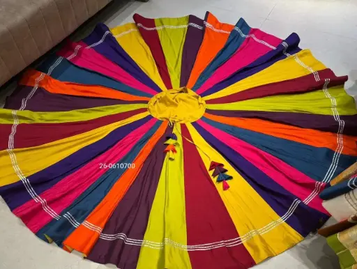 Navratri multicolor Full Flare Chaniya 