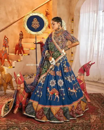 Heavy Muslin Cotton  Navratri Special Chaniya Choli