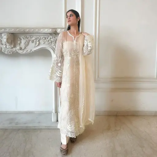 Eid Special Pakistani Stitched Heavy Soft Net Suit 