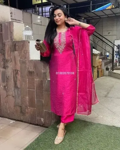 Festive wear Beautiful Top & Pant Set with Dupatta